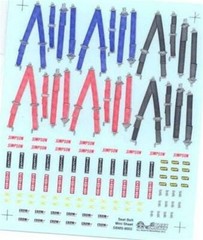 Slixx 8002 Seat Belt Mini Sheet 1/24 1/25 decal