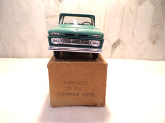 1962 Chevrolet Apache Pickup GREEN Dealership Promo IN Original Box REAL NICE