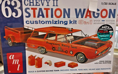 AMT 1201 Chevy II 63 Station Wagon Customizing Kit 3 in 1 Plastic Model NEW
