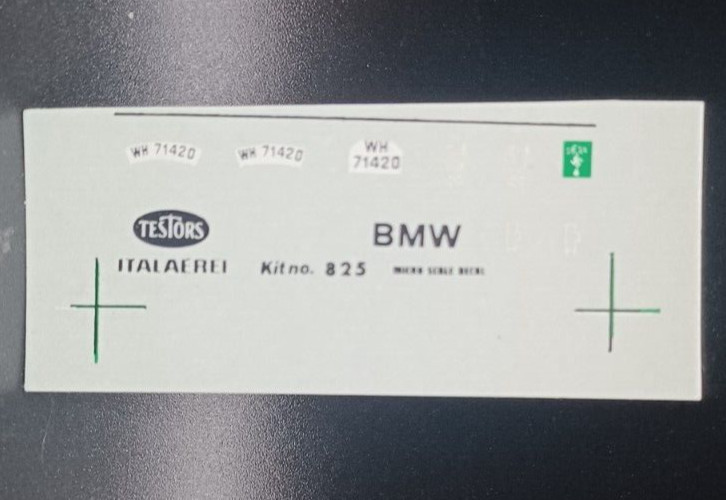 Testors/Italeri | No. 825 | 1:35 BMW R75 Motorcycle Decals