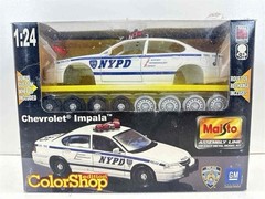 MAISTO 1/24 Assembly Line – NYPD Chevrolet Impala Patrol Car -Damaged Box New