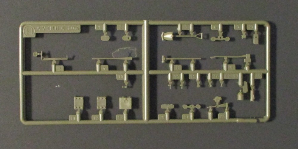 AFV Club 1/35th Scale British M24 Chaffee – Parts Tree D from Kit No. AF35210