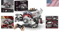 STEM Toy Gift for Adults: Mini V8 Engine Kit