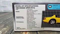 AMT ERTL – 1:25 1995 Dodge Viper RT/10 Model Kit 6550 – OPEN BOX ITEM