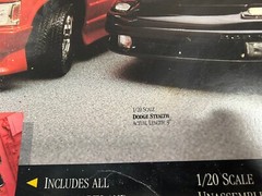 1991 Testors Dodge Stealth & Chevy S10, 1/20 Scale Model Kits, #986, Open Box