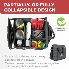 XL Premium SUV, Truck, Car Trunk Organizer with Expandable Compartments – Lightw