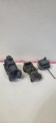 German WW2 Vehicle Lot Kfz 13 Kubelwagen Field Kitchen 1/35 Pro Built Painted