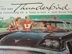 Monogram 1958 Ford Thunderbird model kit 4-in-1 Body Color Blue Awesome 😎