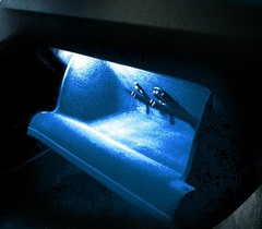 Ijdmtoy Aqua Ice Blue Led Compartment Glove Or Footwell Lights Compatible