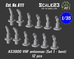 Scale23 1/35 AS3900 VHF Nato Antennas Set #1 Bent #1 (2pcs)