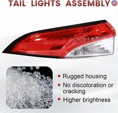 LED Tail Lights Outer Assembly Compatible with 2020-2024 Toyota Corolla Sedan L