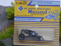 Roco Minitanks / (NEW) 1/87 WWII US 105mm Field Howitzer Lot # 7427K©