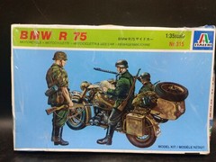 BMW R 75 SIDECAR MOTORCYCLE Model Kit 1:35 ITALERI Factory Sealed #315