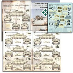 Echelon Decals 35017 1/35 US 4th Inf Div M1A2 Abrams Pt1 decals