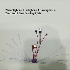 1/64 police Model cars LED For Modific Remote Control Lighting Electronic kitLwp