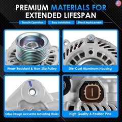 11176 Car Alternators Fit for Honda Civic Alternator 2006 2007 2008 2009 2010