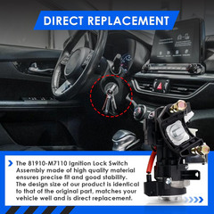 81910-M7110 Ignition Lock Switch Assembly with 2 Keys, Ignition Switch Housing &