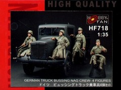 Hobby Fan HF718 1/35 WWII Gr. BUSSING NAG TRUCK RIDERS (4 Figures) – USA SHIP