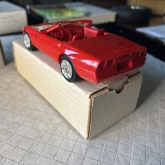Lot of 2 Corvette Convertibles Promo Cars, 1988 Maroon And 1990 Red Ertl