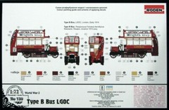 Roden 739 – 1/72 – Type B Bus LGOC, London General Omnibus Company, scale model