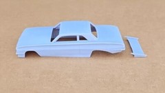 ABS-LIKE RESIN 3D PRINTED 1/25 1961 OLDSMOBILE F85 PRO MOD BODY WITH WING