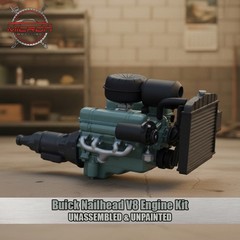 1/24 1/25 Buick 322 Nailhead V8 Engine Model Kit for Hot Rod Custom Swap
