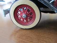 Vintage Hubley Toys Metal Built Model A Ford Victoria for Parts or Repairs