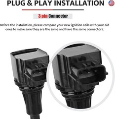 Ignition Coil Packs & Spark Plugs Compatible with V6 3.5L 3.5 2009-2020