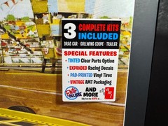 AMT PIRANHA DRAG TEAM STREET ‘N STRIP – 3 in 1 – 1:25 SCALE KIT #1113 SEALED NEW