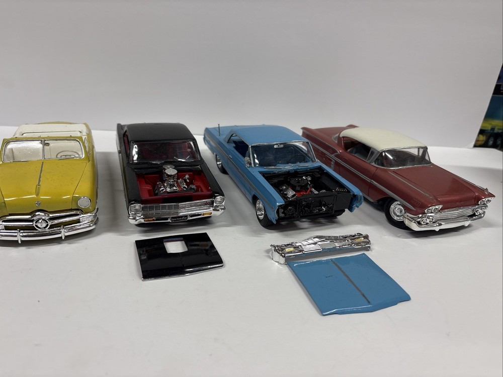 Lot Of 4 BUILT Model Cars NICE Lot#011