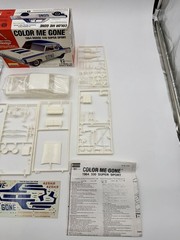 Lindberg Color Me Gone 1964 Dodge 330 Super Sport 1:25 Scale MISSING TIRES VTG
