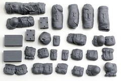 1/35 USA WWII Pack Set #1 – Value Gear Resin Stowage- 25 Pieces