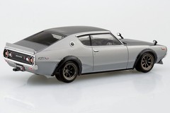 Aoshima 1/32 NISSAN SKYLINE GT-R C110 Custom Snap Model Kit *SILVER*