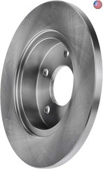 A-Premium 10.63 inch (270mm) Rear Solid Disc Brake Rotors + Ceramic Pads kit