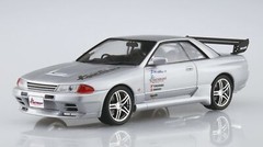 Aoshima 1/24 Scale Model Tuned Car Kit HKS Kansai Nissan Skyline GT-R R32 BNR32