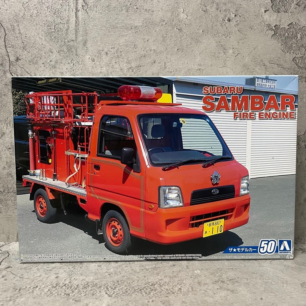 Aoshima Subaru Sambar Fire Engine Collectables 17+
