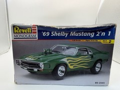 1969 Shelby Mustang 2n1 Revell Monogram 1/25 Scale Model Car Kit 85-2545
