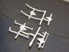 1984 GMC Pickup FRONT & REAR AXLE / SPRINGS from SUNDOWNER MPC 1:25 Model Kit 84