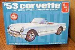 AMT ’53 CORVETTE 1/25 SCALE MODEL KIT (build stock or custom)