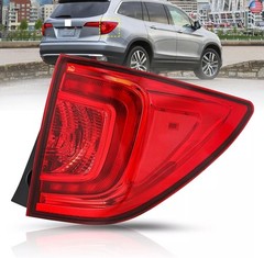 Rear Right Outer Tail Light Assembly Fit for 2016-2018 Honda Pilot,LED