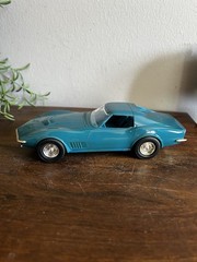 AMT ERTL 1970 Chevrolet Corvette LT-1 Mulsanne Blue Promo GM 6878 Vtg Reissue