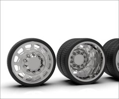 1:64 3d 30” Workload Style Dually Setup Wheels. Comes in Chrome