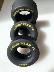 Set of 4 1/8 Scale Goodyear Eagle # 1 Drag Slick Tires for REVEL 1:8 Model Car