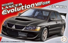 Fujimi ID-322 1/24 Model Car Kit Mitsubishi Lancer Evolution VIII 8 w/GT-W Wing