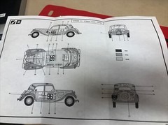 Heller 1/43 scale Citroen 11CV L 1939 model kit