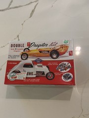 AMT Double Dragster kit Trophy Series 1:25 Detailed Model Kit AMT-646 Sealed!