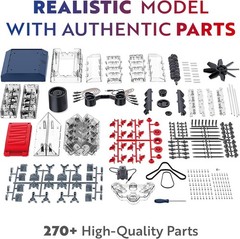 Realistic V8 Combustion Engine Model – DIY Kit for All Ages