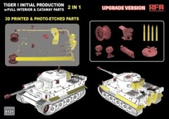 RYEFIELD MODEL RM-5131 1/35 Tiger I Initial Production w/Interior – Upgrade Ver.