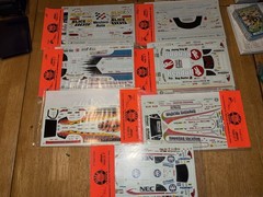 Lot of 33 SLIXX NHRA Waterslide Decal Sheets Funny Cars Dragsters Pro Stock