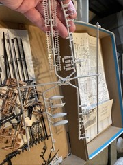 Revell S.M.S. Seeadler “Sea Eagle” Ship Model & Stag Hound 1960s Parts Lot